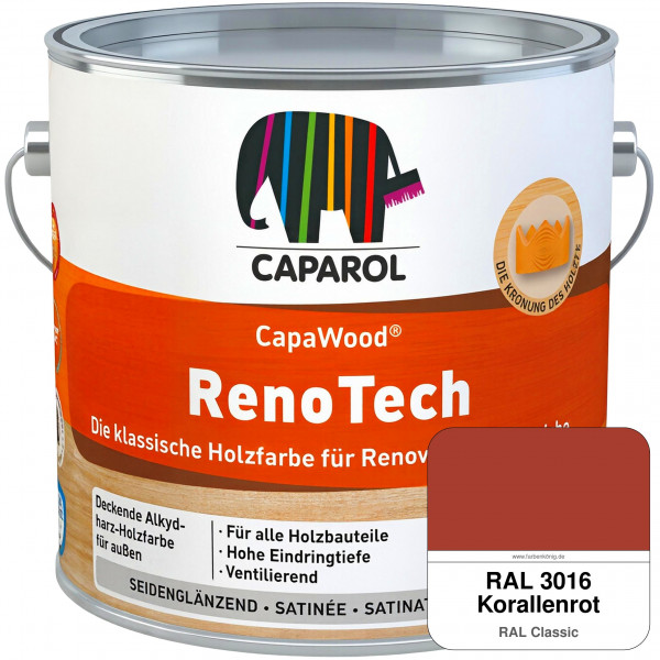 CapaWood® RenoTech (RAL 3016 Korallenrot) - ersetzt Capadur RenoTech
