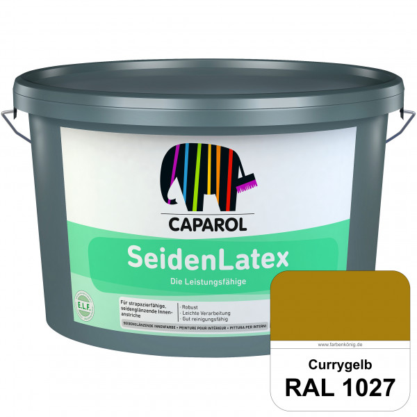 SeidenLatex ELF (RAL 1027 Currygelb) strapazierfähige, scheuerbeständige und seidenmatte Latexfarbe