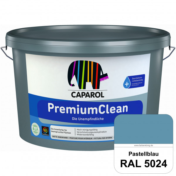 PremiumClean (RAL 5024 Pastellblau) Hoch reinigungsfähige Farbe für beanspruchte Flächen (innen)