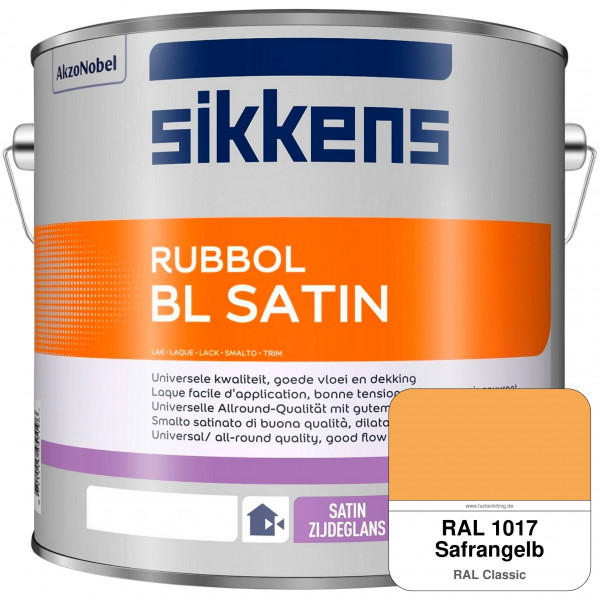 Rubbol BL Satin (RAL 1017 Safrangelb) hochelastischer & seidenglänzender Lack (wasserbasiert) innen