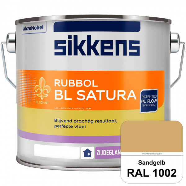 Rubbol BL Satura (RAL 1002 Sandgelb) seidenglänzender PU-Lack (wasserbasiert) innen & außen