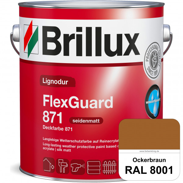 Lignodur FlexGuard 871 (Deckfarbe 871) RAL 8001 Ockerbraun