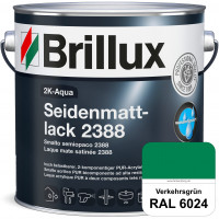 2K-Aqua Seidenmattlack 2388 (RAL 6024 Verkehrsgrün) mechanisch und chemisch hoch belastbar für außen
