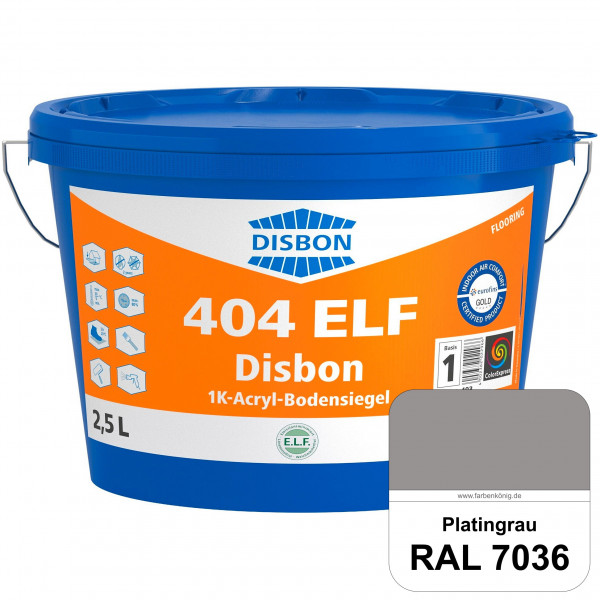 Disbon 404 ELF 1K-Acryl-Bodensiegel (RAL 7036 Platingrau) 1K PU-verstärkte, emissions- und lösemitte