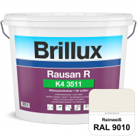 Rausan R K4 3511 (RAL 9010 Reinweiß) Organisch gebundener Rillenputz für wetterbeständige Oberfläche