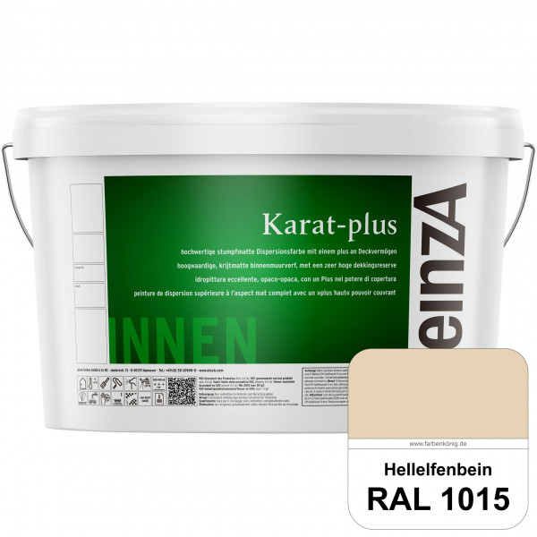 einzA Karat-plus (RAL 1015 Hellelfenbein) Innenwandfarbe mit herausragenden Produkteigenschaften