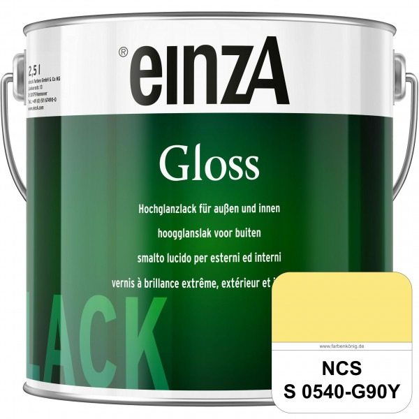 einzA Gloss (NCS S 0540-G90Y) Hochwertiger Alkydharzlack in Premium-Qualität, hochglänzend.