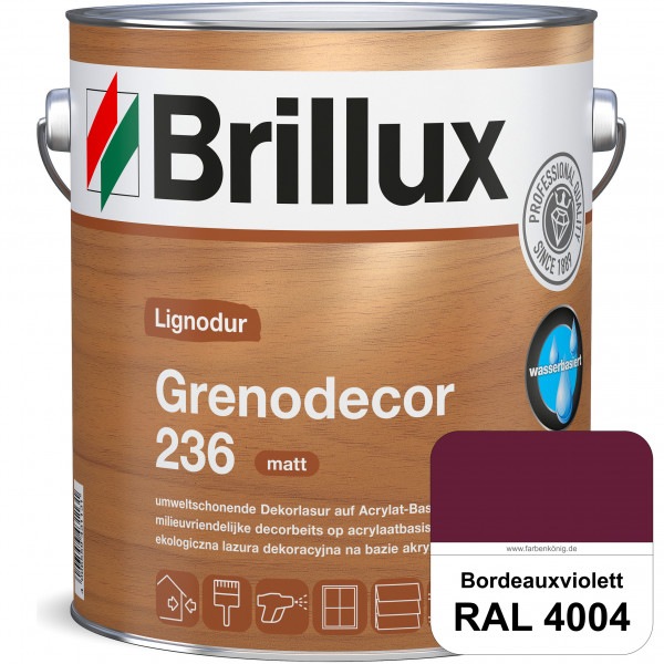 Grenodecor 236 (RAL 4004 Bordeauxviolett) Umwelt- und gesundheitsschonende, diffusionsfähige Dekorla