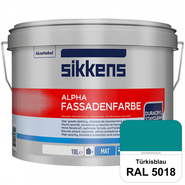Alpha Fassadenfarbe (RAL 5018 Türkisblau)