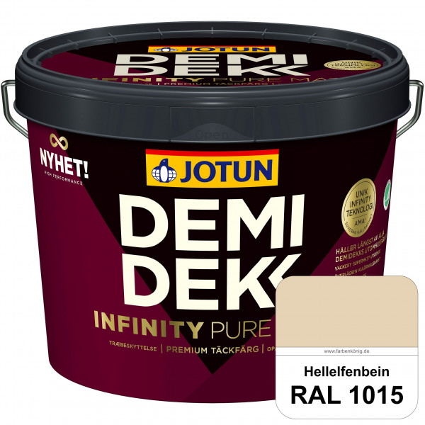 DEMIDEKK Infinity Pure Mat (ehemals Demidekk Ultimate Helmatt) - Deckende, matte Holzfarbe (RAL 1015