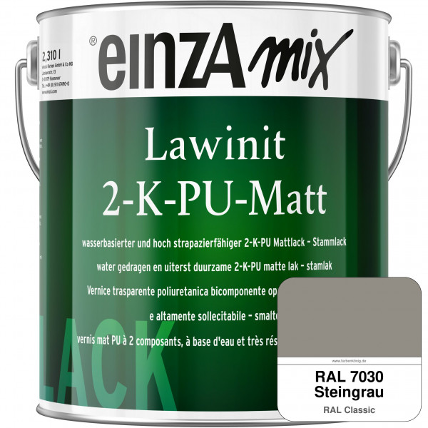 einzA Lawinit 2-K-PU Matt Stammlack (RAL 7030 Steingrau)