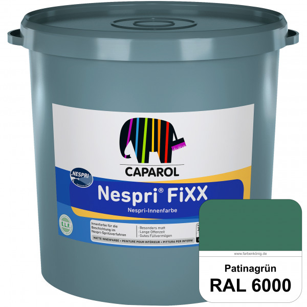 Nespri® FiXX (RAL 6000 Patinagrün) Spezielle Innenfarbe für die rationelle Beschichtung im Nespri-Sp