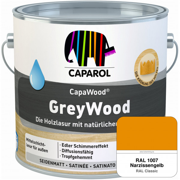 CapaWood® GreyWood (RAL 1007 Narzissengelb) - ersetzt Capadur GreyWood