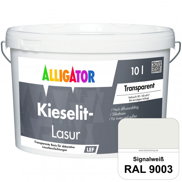 Kieselit-Lasur (RAL 9003 Signalweiß)
