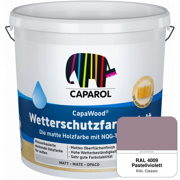 CapaWood® Wetterschutzfarbe Matt (RAL 4009 Pastellviolett) - ersetzt Capadur Wetterschutzfarbe Matt