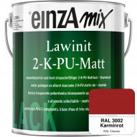 einzA Lawinit 2-K-PU Matt Stammlack (RAL 3002 Karminrot)