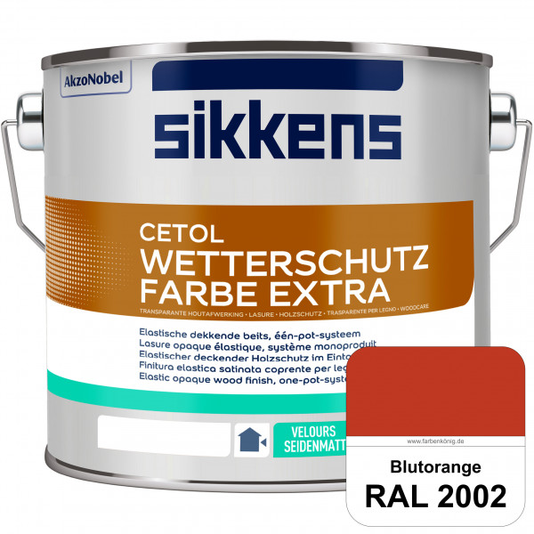 Cetol Wetterschutzfarbe Extra (RAL 2002 Blutorange)