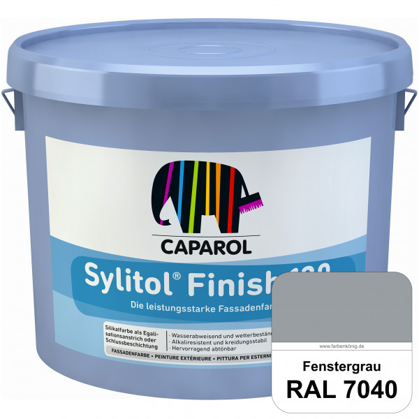 Sylitol® Finish 130 (RAL 7040 Fenstergrau) wetterbeständige Fassadenbeschichtungen auf Silikatbasis