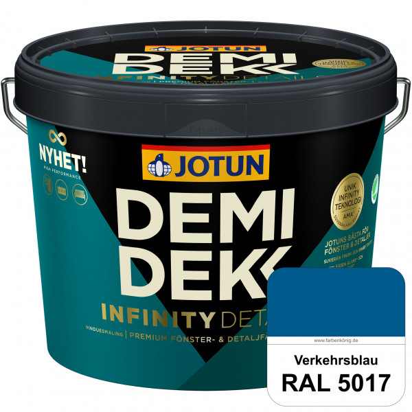 DEMIDEKK Infinity Details - Deckender Holzschutz (RAL 5017 Verkehrsblau)