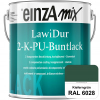 einzA LawiDur 2-K-PU-Buntlack - Hochglanz (RAL 6028 Kieferngrün)
