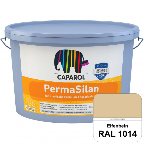 PermaSilan (RAL 1014 Elfenbein) Elastische, diffusionsoffene Fassadenfarbe mit integrierter Nano-Qua