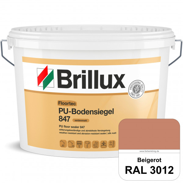 Floortec PU-Bodensiegel ELF 847 (RAL 3012 Beigerot) seidenmatt, witterungsbeständig, außen & innen