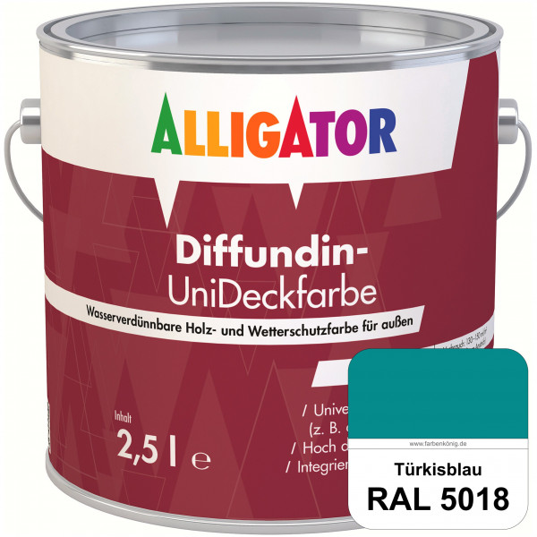 ALLIGATOR Diffundin-UniDeckfarbe (RAL 5018 Türkisblau)