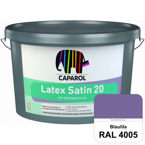 Latex Satin 20 (RAL 4005 Blaulila) strapazierfähige seidenglänzende Latexfarbe (Innen)