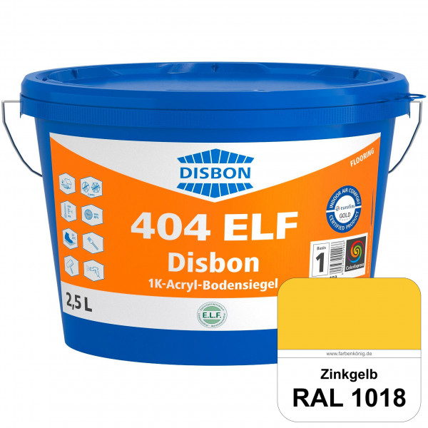 Disbon 404 ELF 1K-Acryl-Bodensiegel (RAL 1018 Zinkgelb) 1K PU-verstärkte, emissions- und lösemittelf