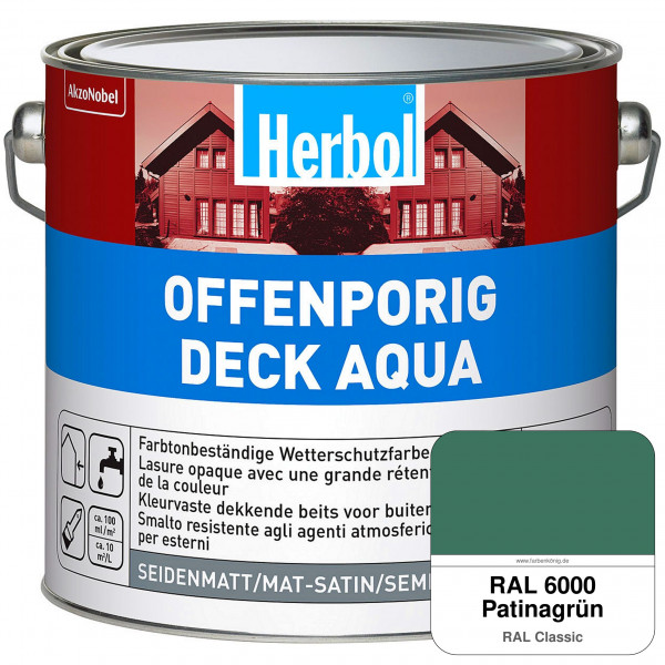 Offenporig-Deck Aqua (RAL 6000 Patinagrün)