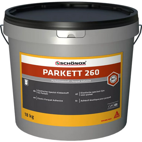 SCHÖNOX® PARKETT 260 - schub-elastischer, wasserfreier SMP Klebstoff für Parkett