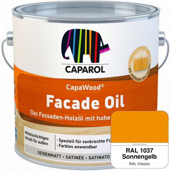 CapaWood® Facade Oil (RAL 1037 Sonnengelb)