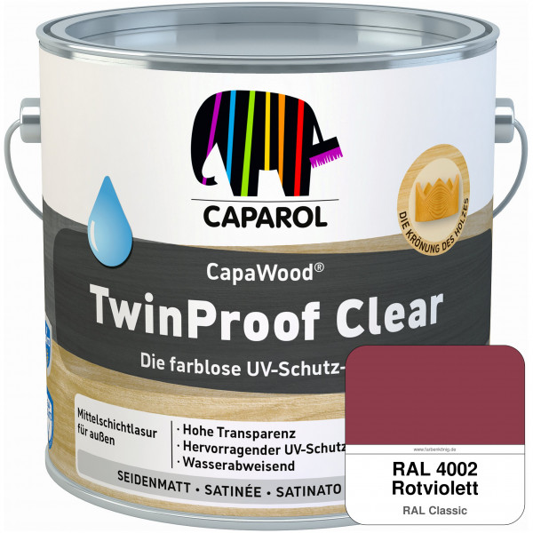 CapaWood® TwinProof Clear (RAL 4002 Rotviolett) - ersetzt Capadur TwinProof