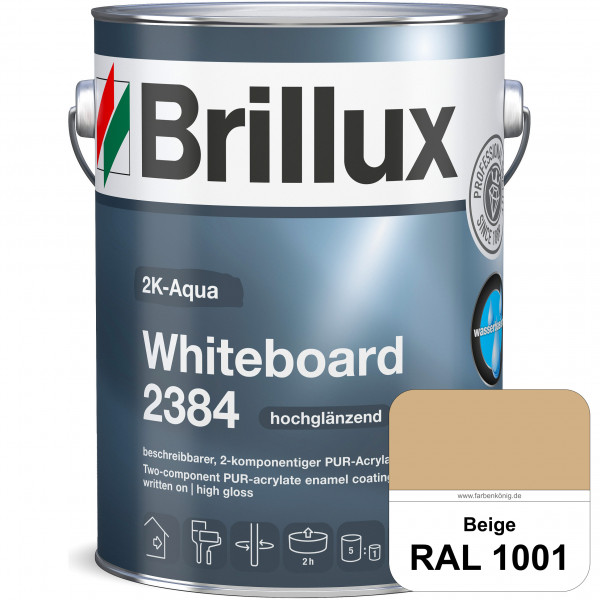 2K-Aqua Whiteboard 2384 (RAL 1001 Beige) Zur Erstellung von Whiteboardflächen für die Beschriftung m