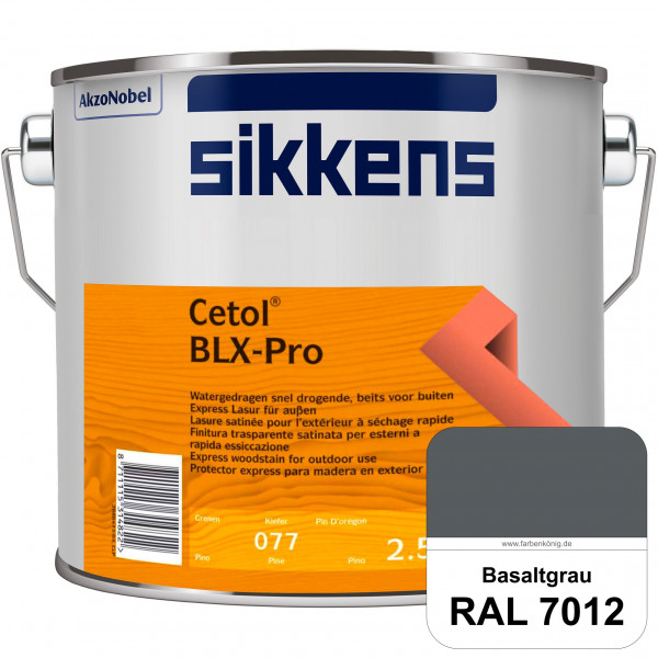Cetol BLX-Pro (RAL 7012 Basaltgrau) Express Lasur für die Beschichtung von Holzoberflächen (außen)