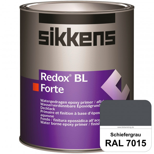 Redox BL Forte (RAL 7015 Schiefergrau) seidenmatte & wasserbasierte 2-K-Epoxidharzlack (innen)