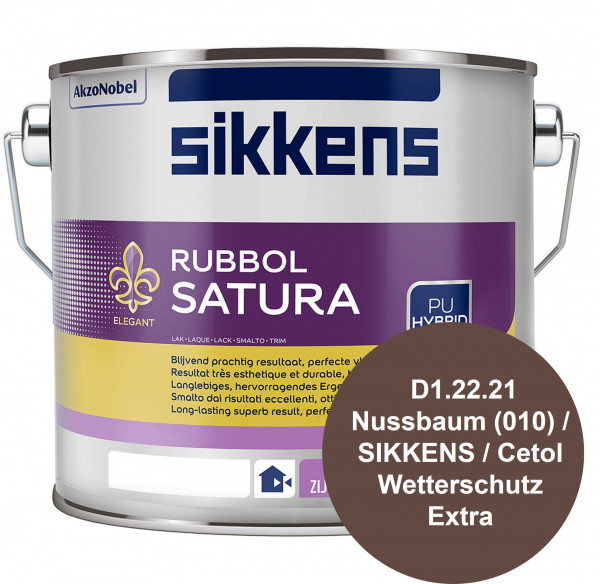 Rubbol Satura (B-Ware) - 2,5 Liter ( D1.22.21 Nussbaum (010) - SIKKENS / Cetol Wetterschutz Extra)