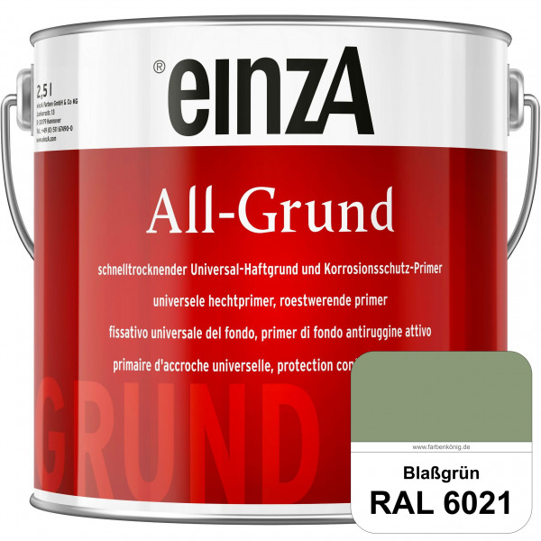 einzA All-Grund (RAL 6021 Blassgrün) Schnelltrocknender Haftgrund & Korrosionsschutz-Primer