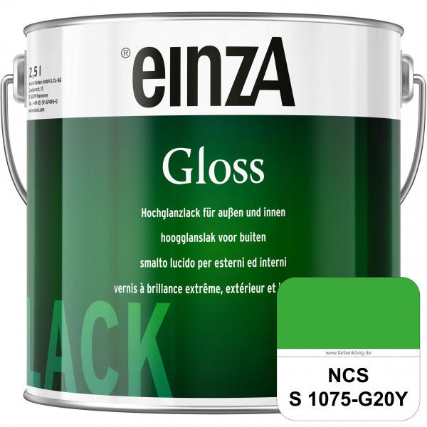 einzA Gloss (NCS S 1075-G20Y) Hochwertiger Alkydharzlack in Premium-Qualität, hochglänzend.