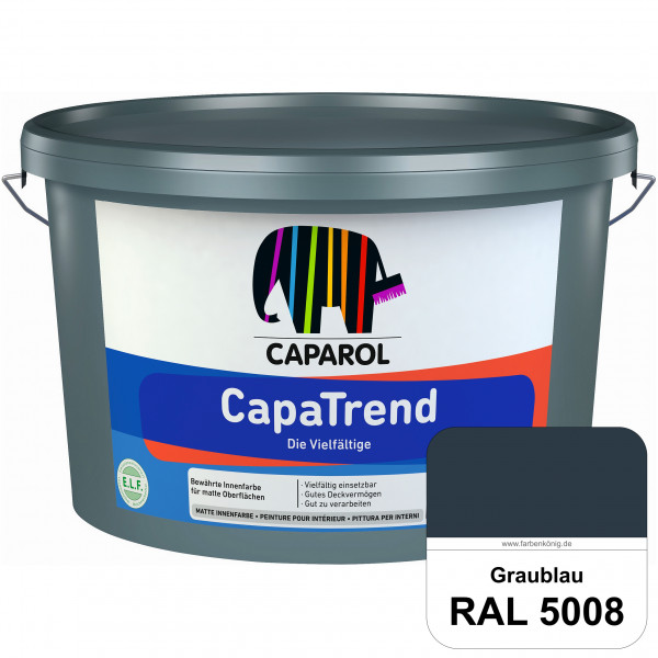 CapaTrend (RAL 5008 Graublau) matte hochdeckende Dispersionsfarbe für den Innenbereich
