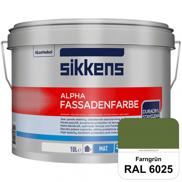 Alpha Fassadenfarbe (RAL 6025 Farngrün)