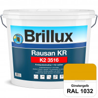 Rausan KR K2 3516 (RAL 1032 Ginstergelb) Organisch gebundener Kratzputz für wetterbeständige Oberflä