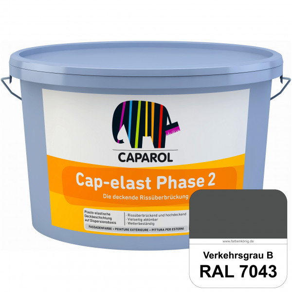Cap-elast Phase 2 (RAL 7043 Verkehrsgrau B) Sanierung gerissener Putzfassaden und Betonflächen