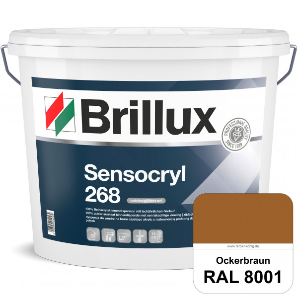 Sensocryl ELF 268 (RAL 8001 Ockerbraun) hochwertige seidenglänzende & strapazierfähige Reinacrylat-I