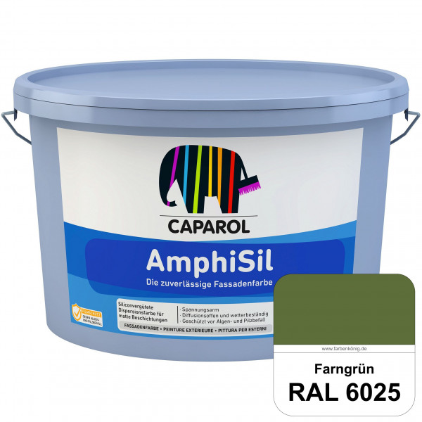 Amphisil (RAL 6025 Farngrün) Siloxanverstärkte matte Fassadenfarbe mit Silikatcharakter