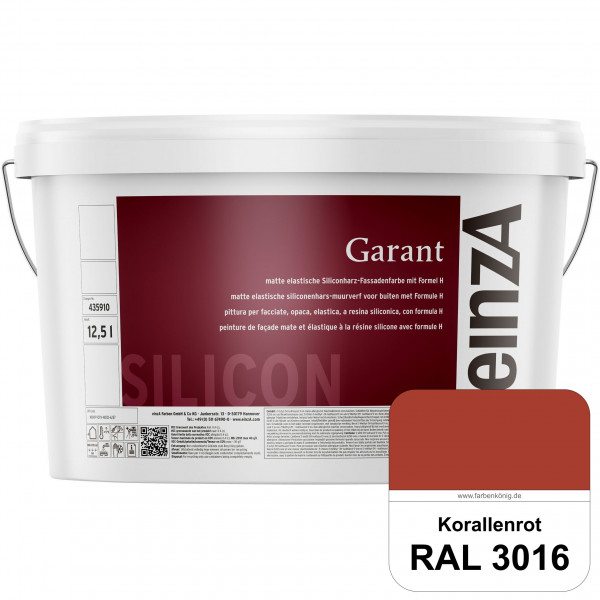 einzA Garant (RAL 3016 Korallenrot) elastische Siliconharz-Fassadenfarbe