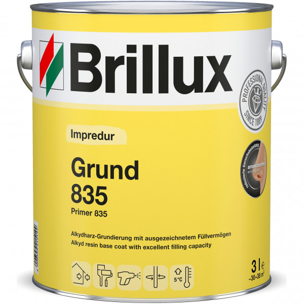Impredur Grund 835 (B-Ware) - 3 Liter (Weiß) mit Protect-Ausstattung