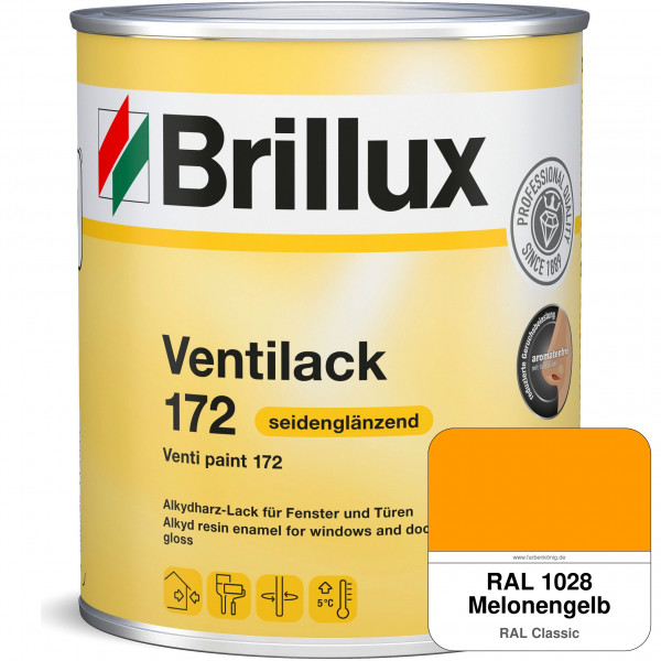 Ventilack Seidenglanz 172 (RAL 1028 Melonengelb)
