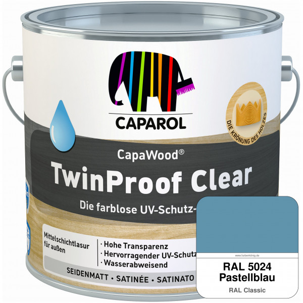 CapaWood® TwinProof Clear (RAL 5024 Pastellblau) - ersetzt Capadur TwinProof