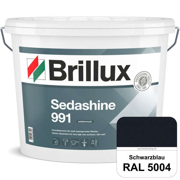 Sedashine 991 (RAL 5004 Schwarzblau) Seidenmatte Innendispersion für hoch strapazierfähige & gut rei